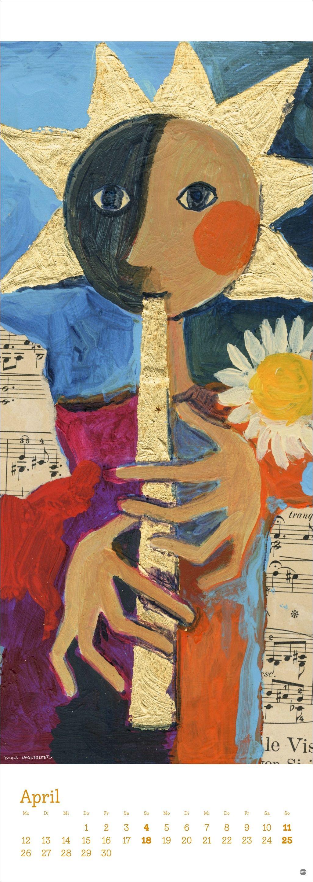 Beispielinhalt (Bild) Rosina Wachtmeister Vertical Kalender 2027