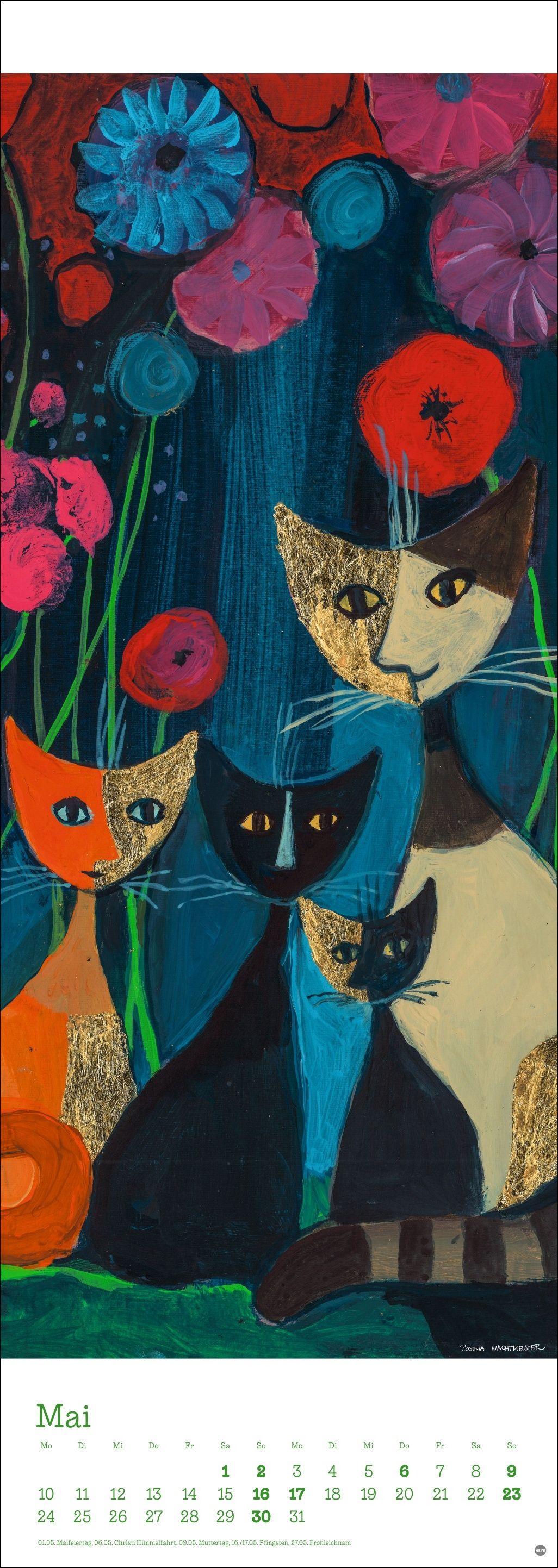 Beispielinhalt (Bild) Rosina Wachtmeister Vertical Kalender 2027