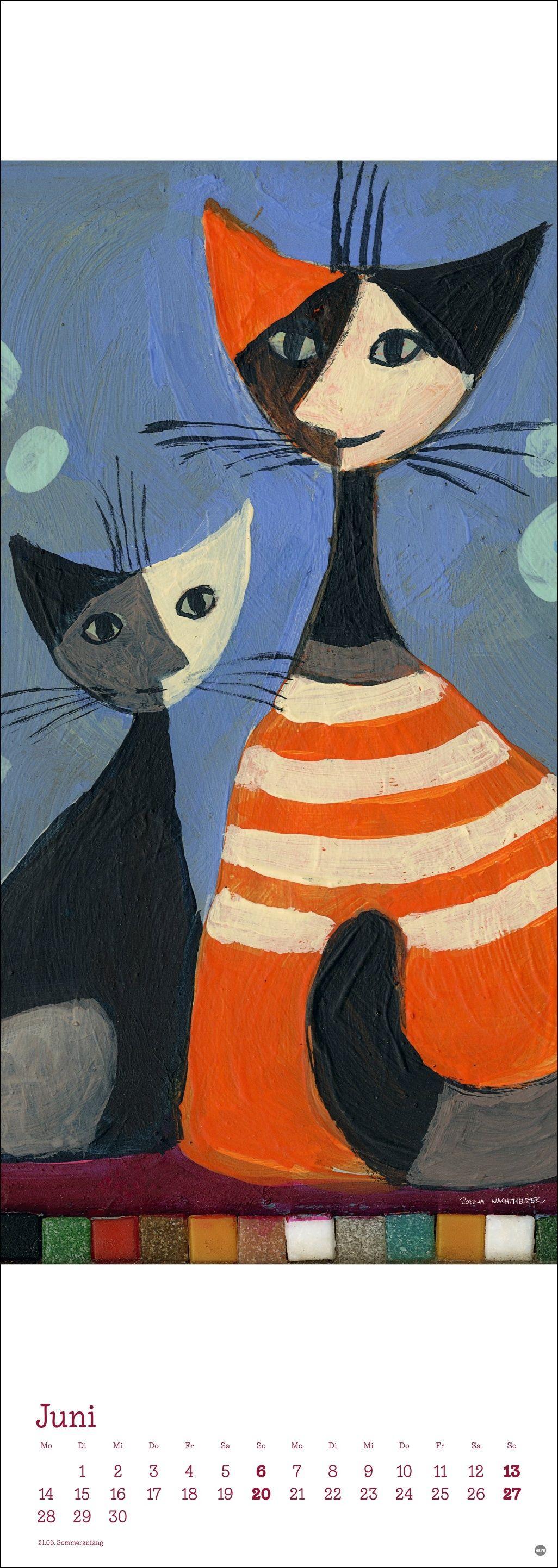 Beispielinhalt (Bild) Rosina Wachtmeister Vertical Kalender 2027