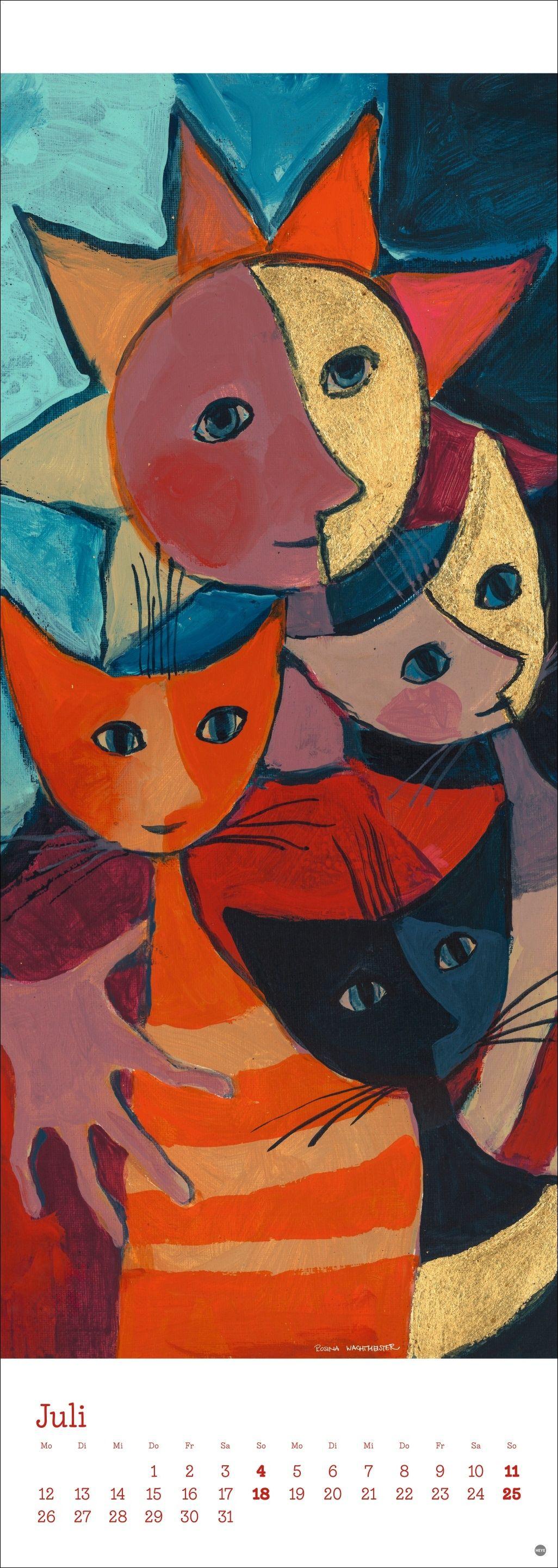 Beispielinhalt (Bild) Rosina Wachtmeister Vertical Kalender 2027