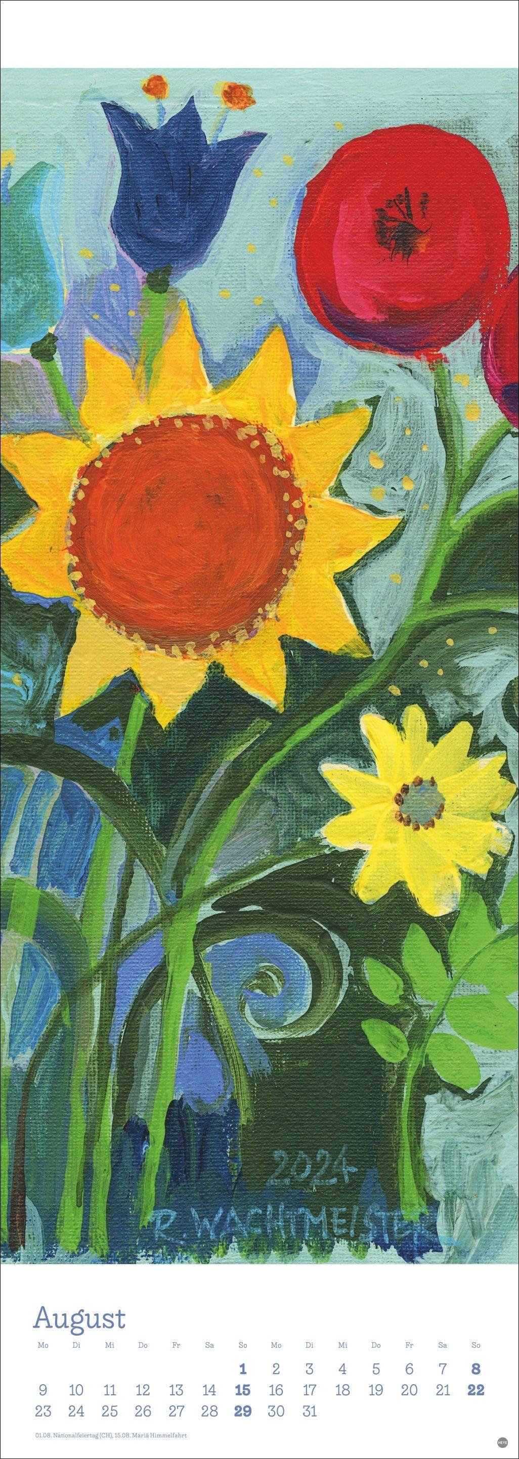 Beispielinhalt (Bild) Rosina Wachtmeister Vertical Kalender 2027