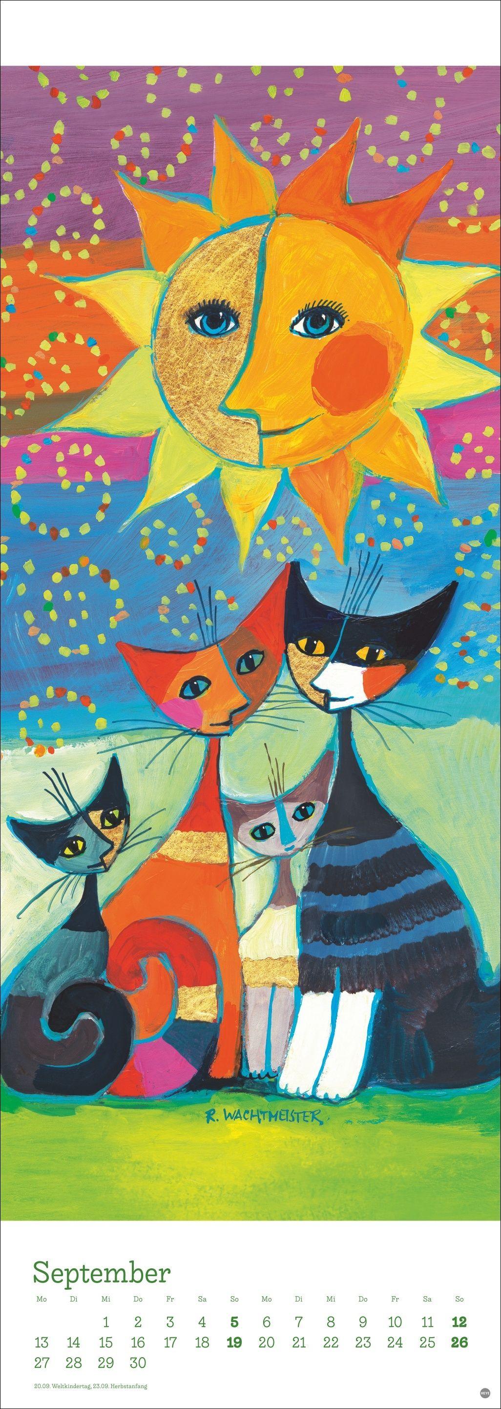 Beispielinhalt (Bild) Rosina Wachtmeister Vertical Kalender 2027