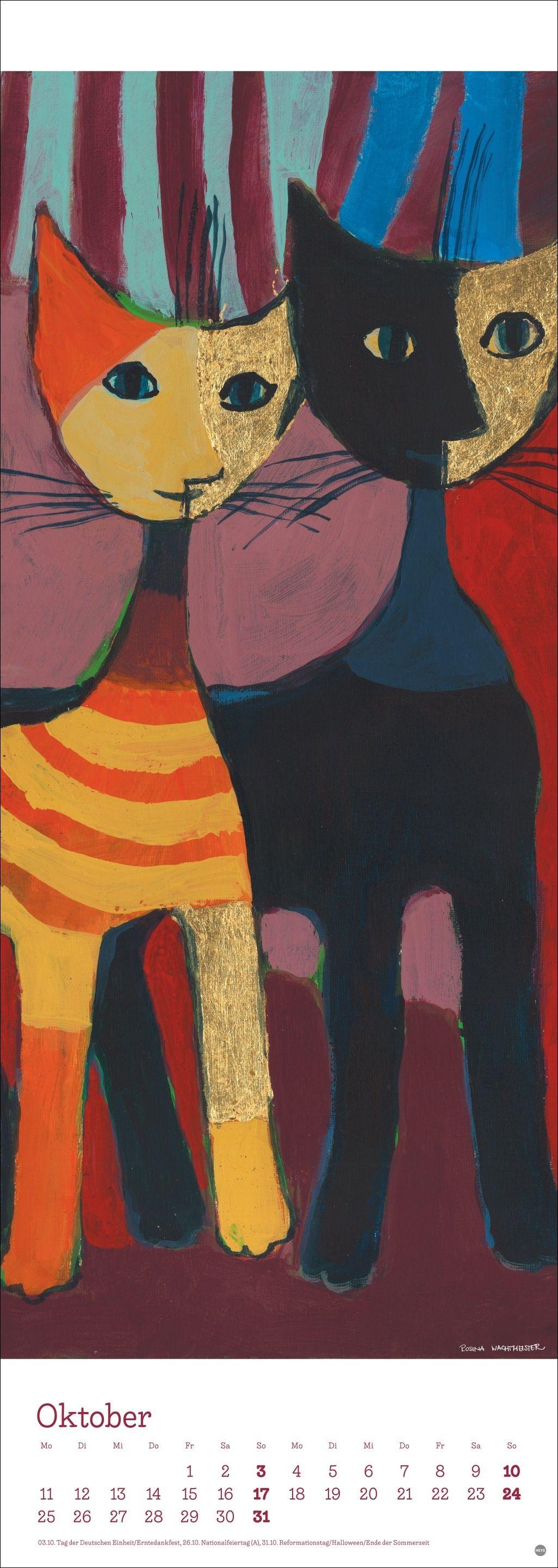 Beispielinhalt (Bild) Rosina Wachtmeister Vertical Kalender 2027