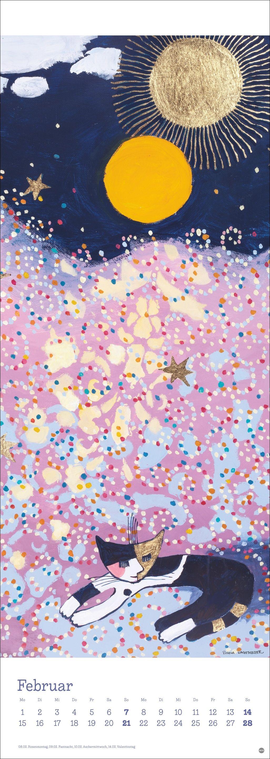 Beispielinhalt (Bild) Rosina Wachtmeister Vertical Kalender 2027