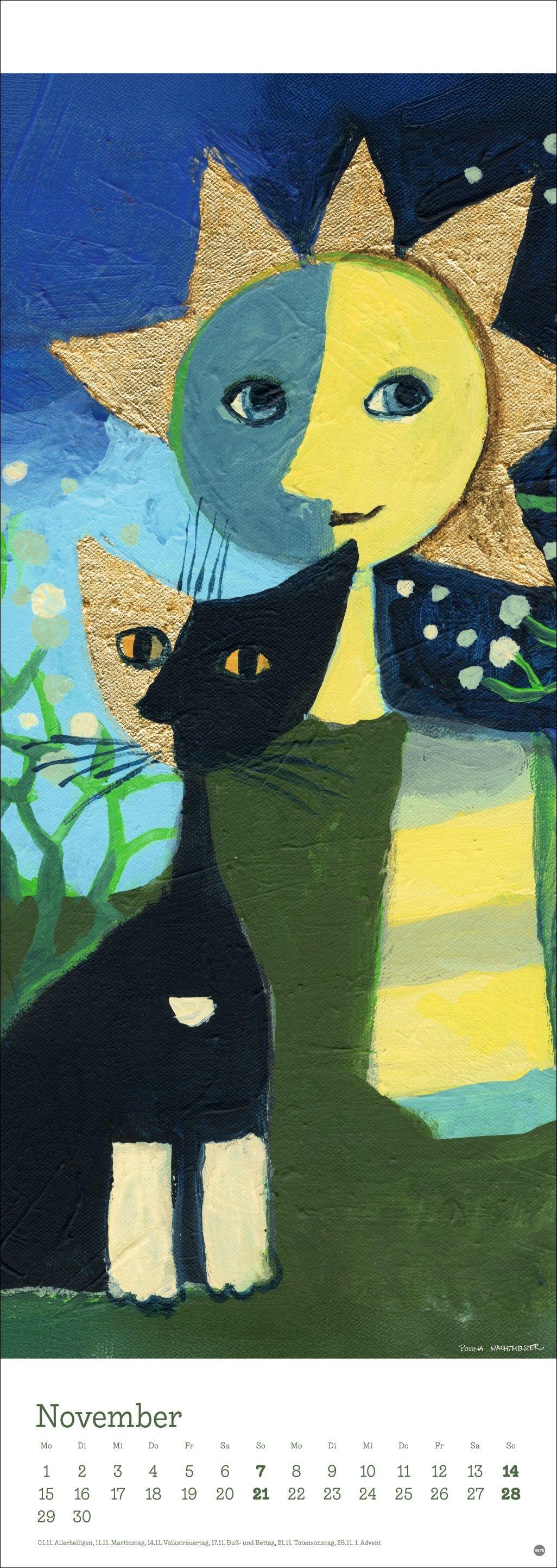 Beispielinhalt (Bild) Rosina Wachtmeister Vertical Kalender 2027