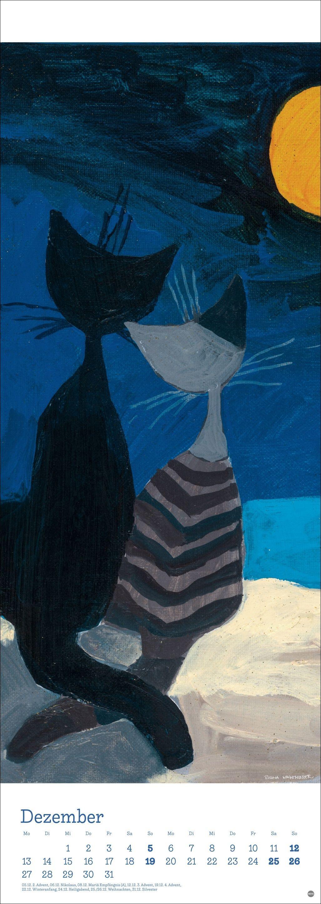 Beispielinhalt (Bild) Rosina Wachtmeister Vertical Kalender 2027