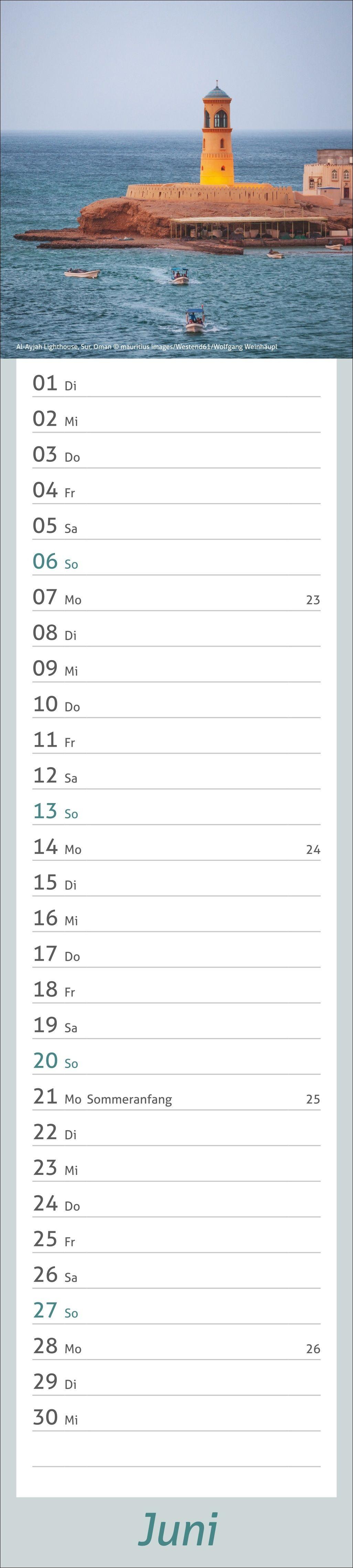 Beispielinhalt (Bild) times&more Leuchttürme Langplaner 2027
