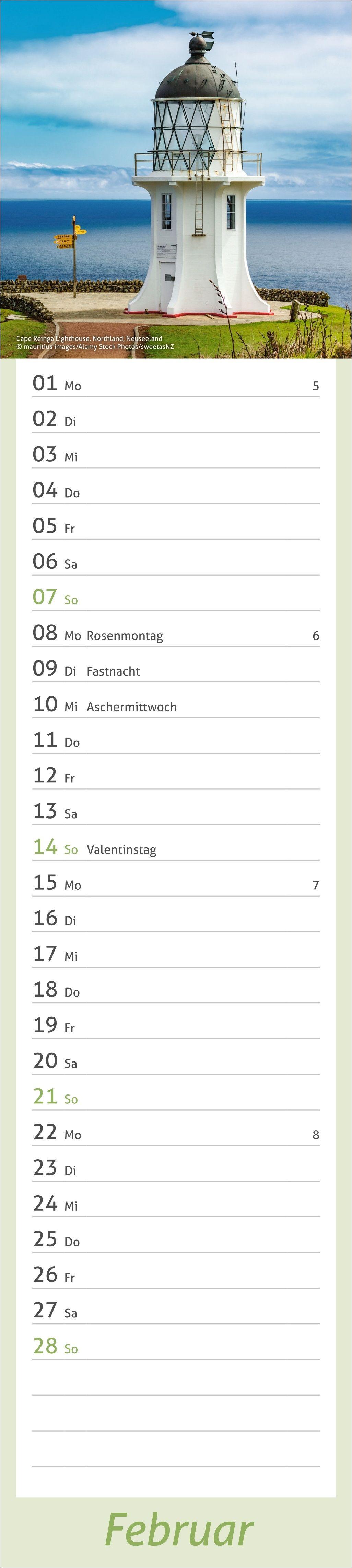 Beispielinhalt (Bild) times&more Leuchttürme Langplaner 2027