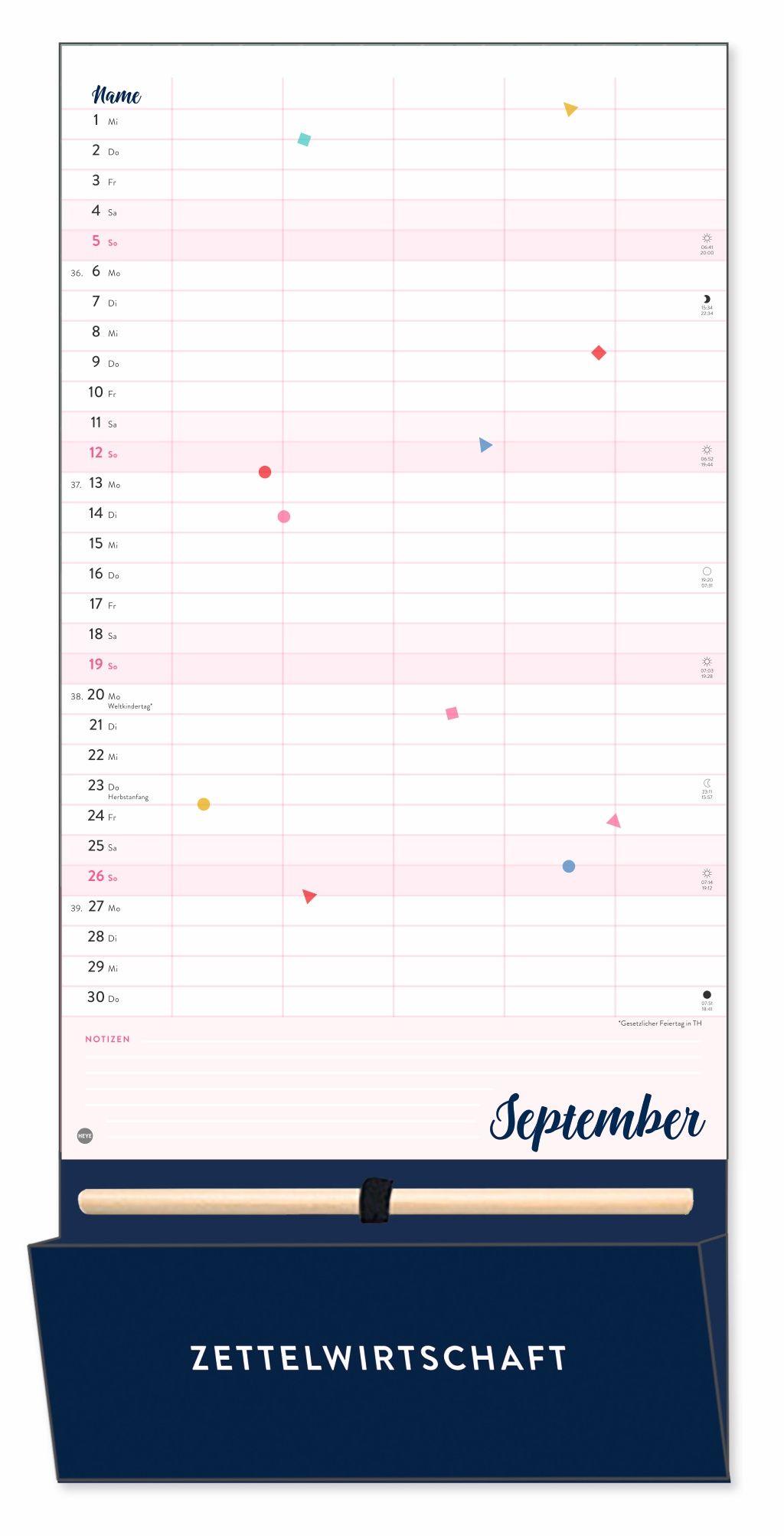 Beispielinhalt (Bild) Familienplaner plus Tasche 2027