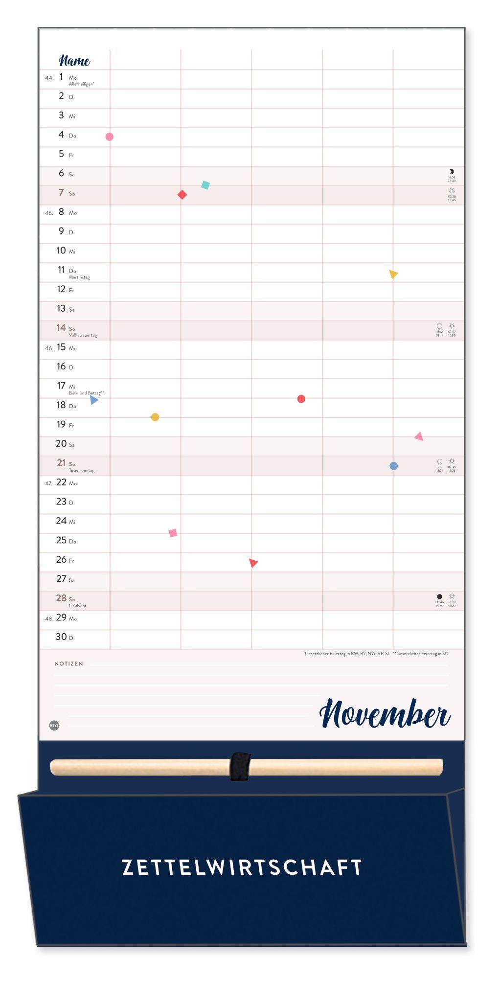 Beispielinhalt (Bild) Familienplaner plus Tasche 2027