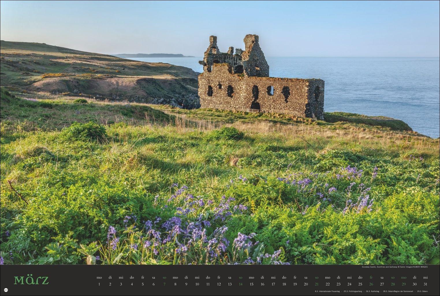 Beispielinhalt (Bild) Land of Legends Kalender 2027 - Schottlands Burgen und Schlösser