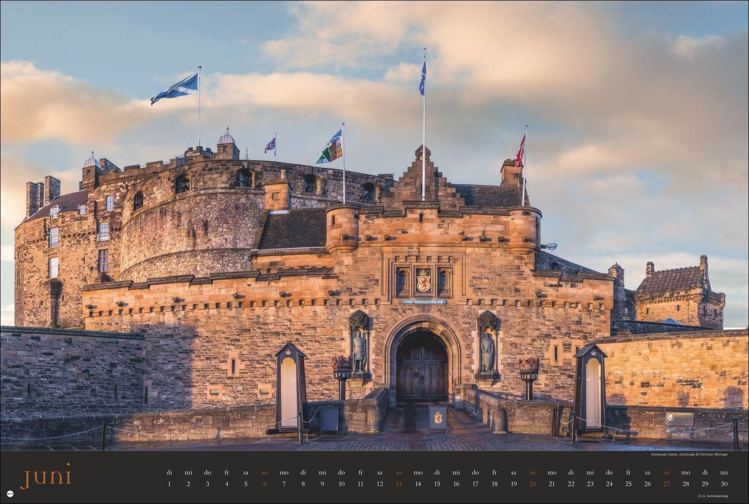 Beispielinhalt (Bild) Land of Legends Kalender 2027 - Schottlands Burgen und Schlösser