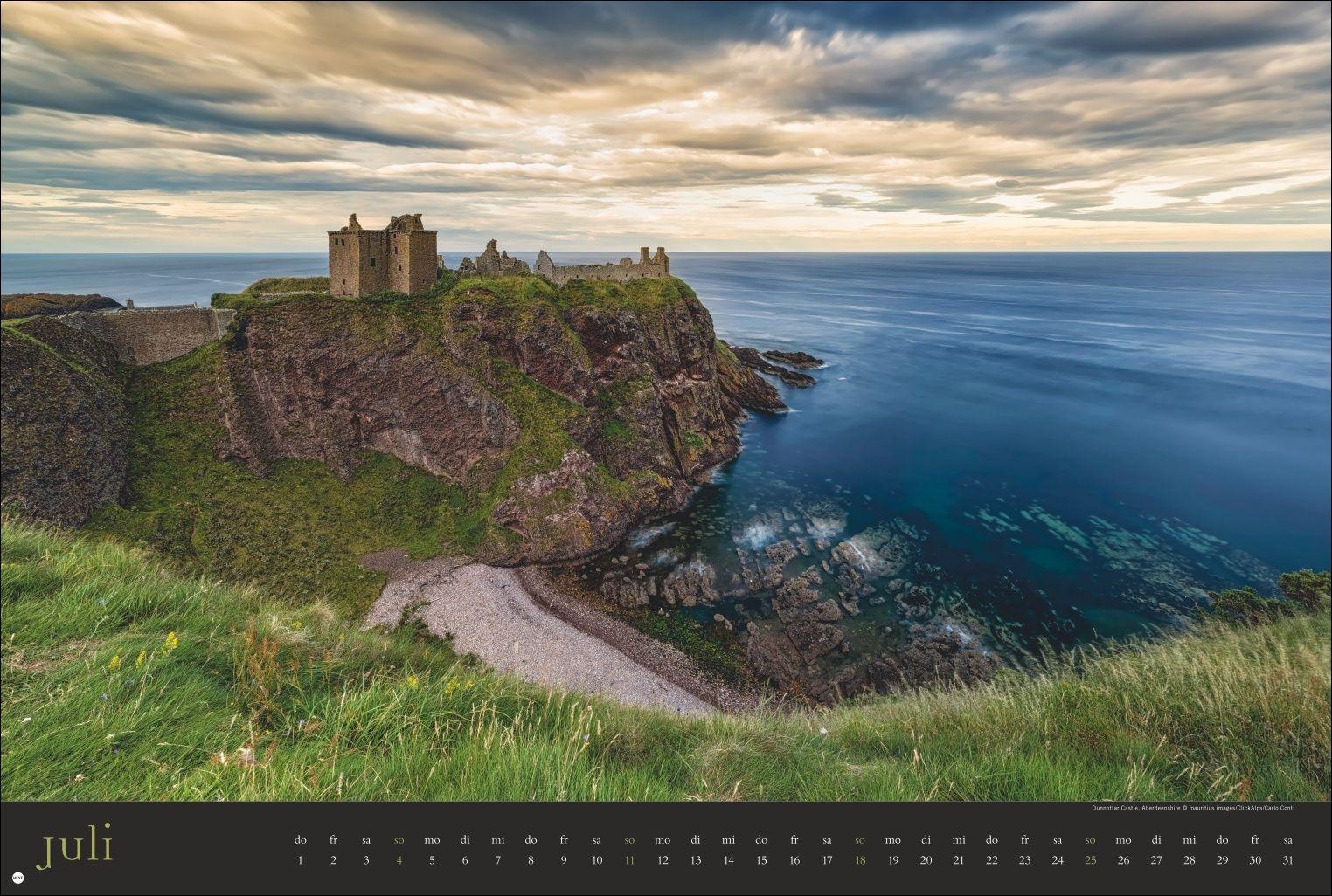 Beispielinhalt (Bild) Land of Legends Kalender 2027 - Schottlands Burgen und Schlösser