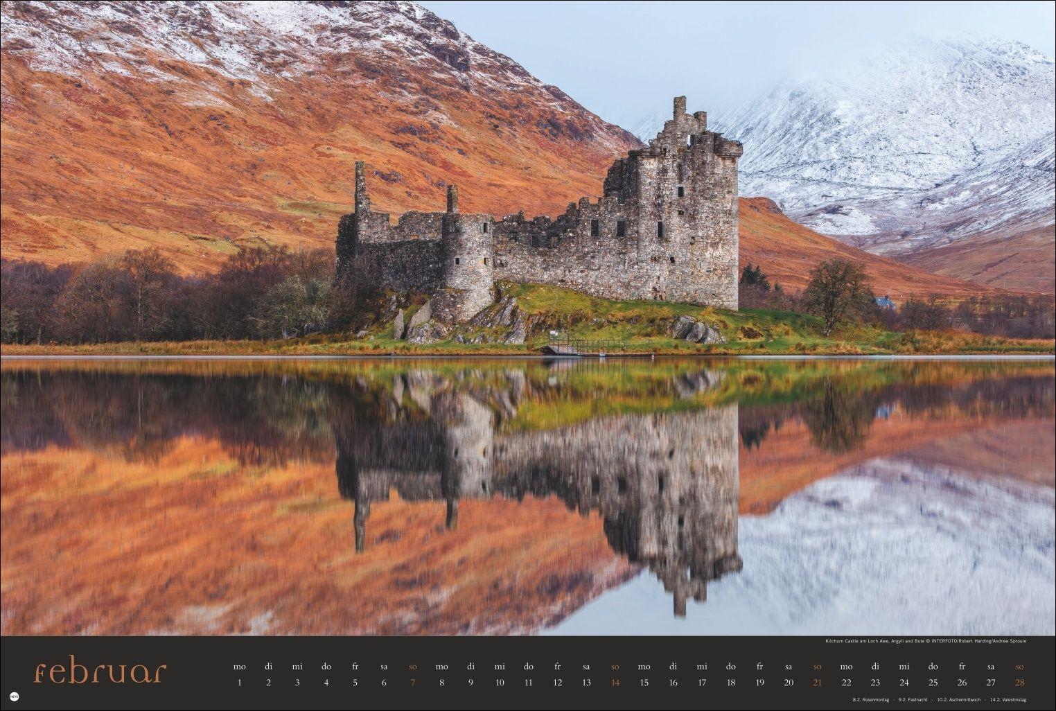 Beispielinhalt (Bild) Land of Legends Kalender 2027 - Schottlands Burgen und Schlösser