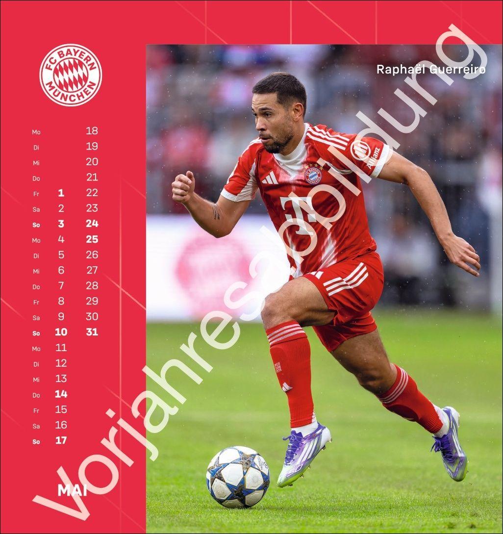 Beispielinhalt (Bild) FC Bayern München Postkartenkalender 2027