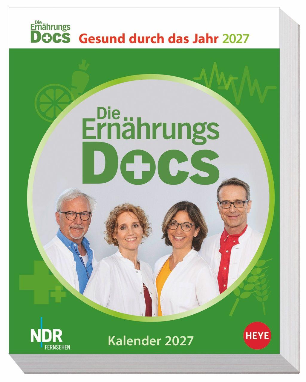 Vorderes Coverbild Die Ernährungs-Docs - Gesund durch das Jahr Tagesabreißkalender 2027