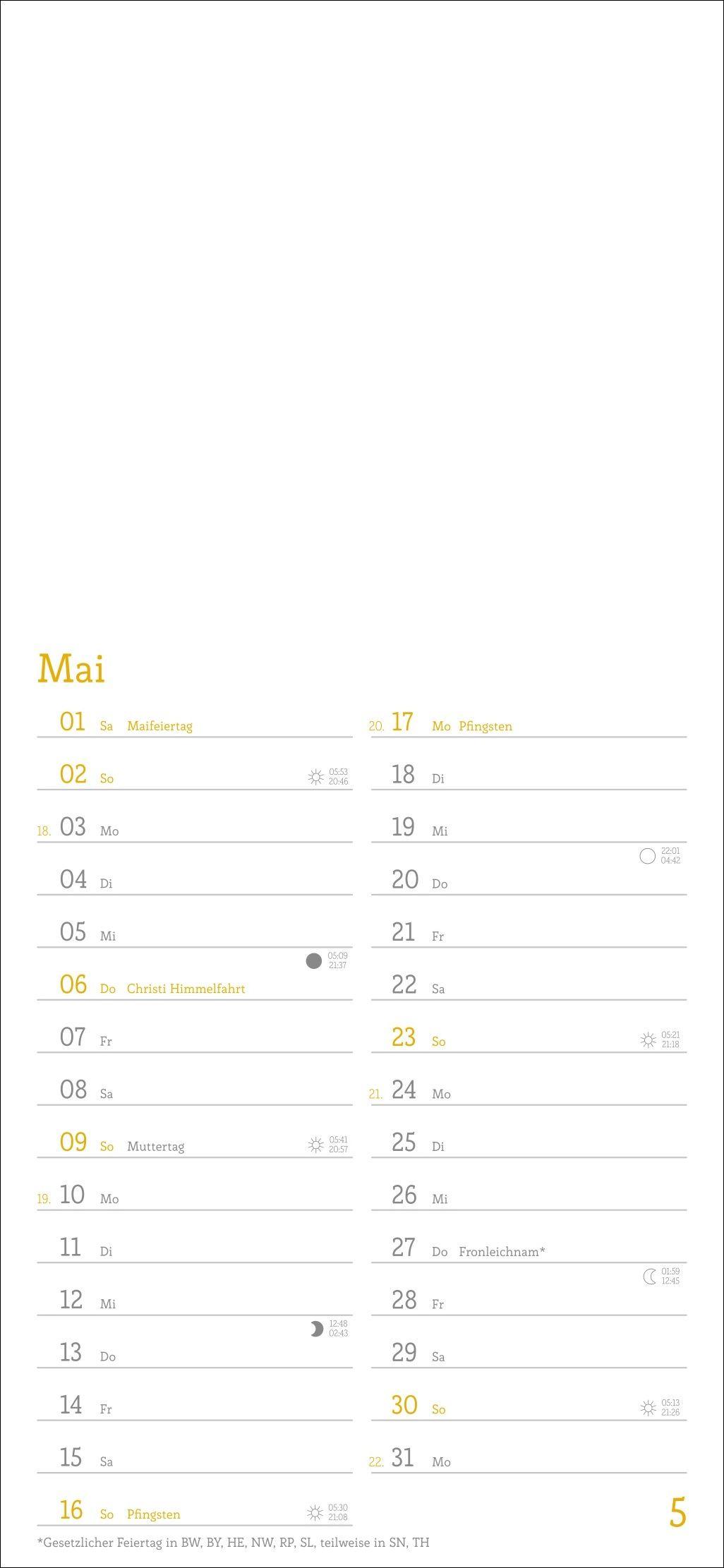 Beispielinhalt (Bild) Kalender zum Selbstgestalten 2027