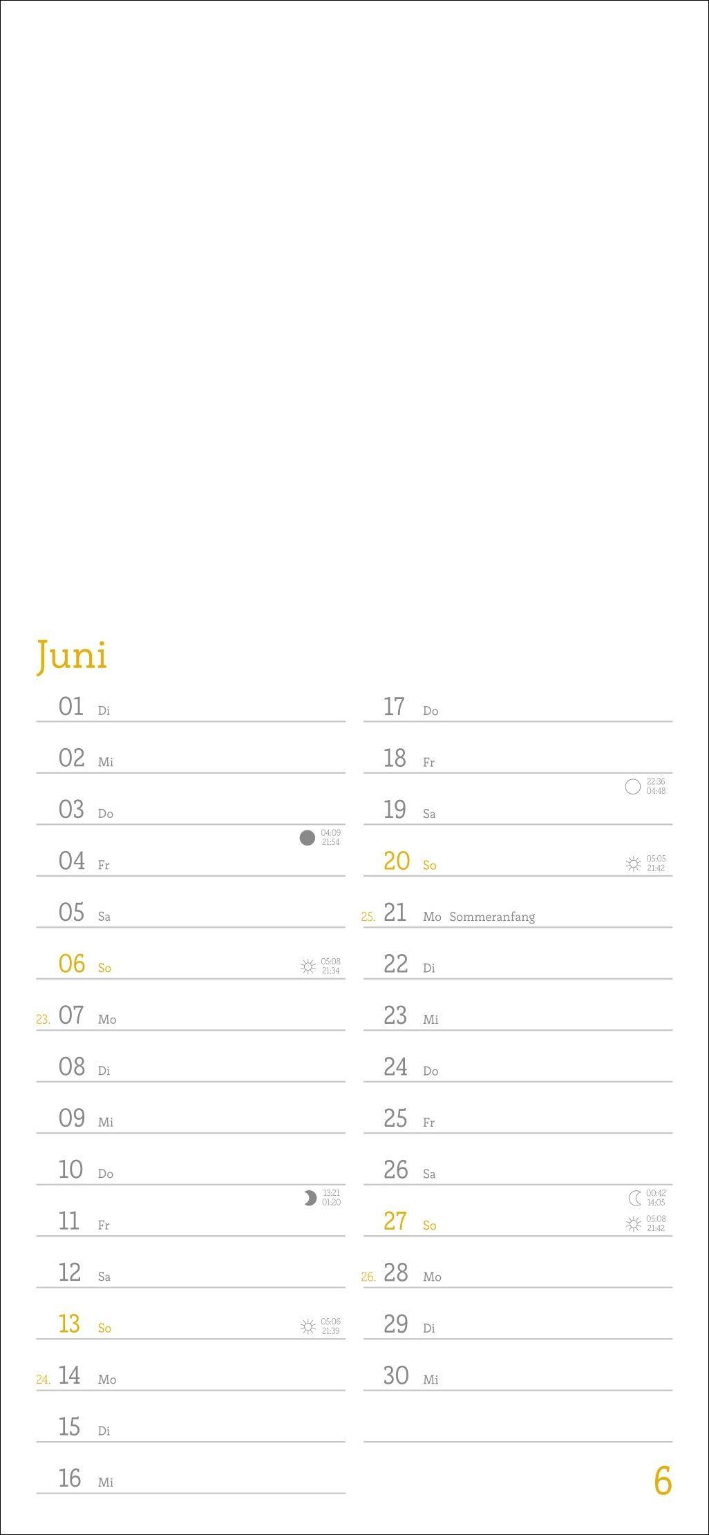 Beispielinhalt (Bild) Kalender zum Selbstgestalten 2027