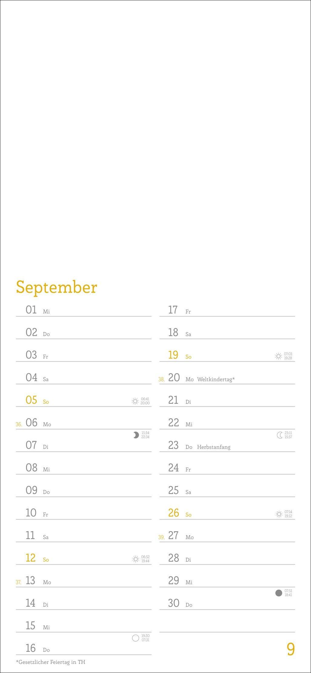 Beispielinhalt (Bild) Kalender zum Selbstgestalten 2027