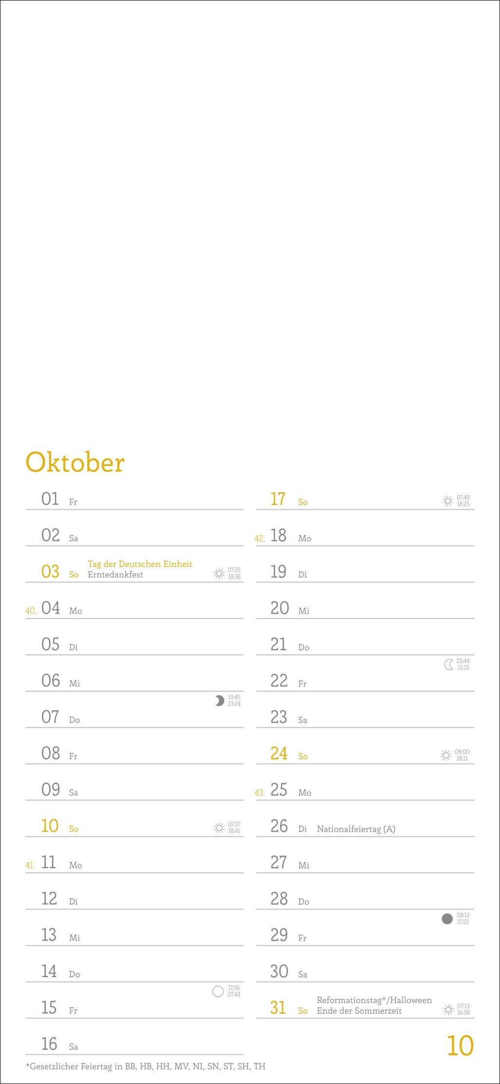 Beispielinhalt (Bild) Kalender zum Selbstgestalten 2027