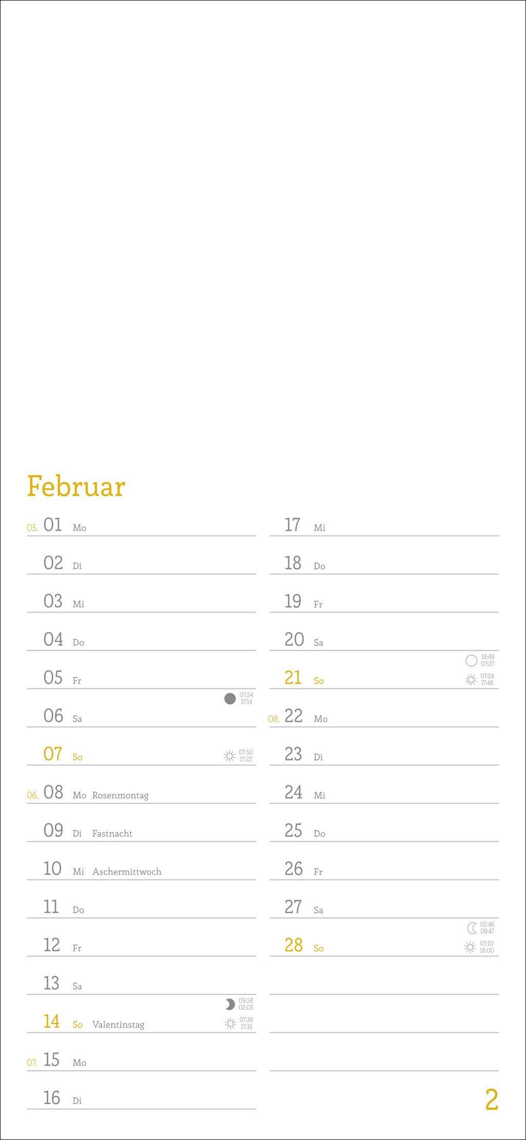 Beispielinhalt (Bild) Kalender zum Selbstgestalten 2027