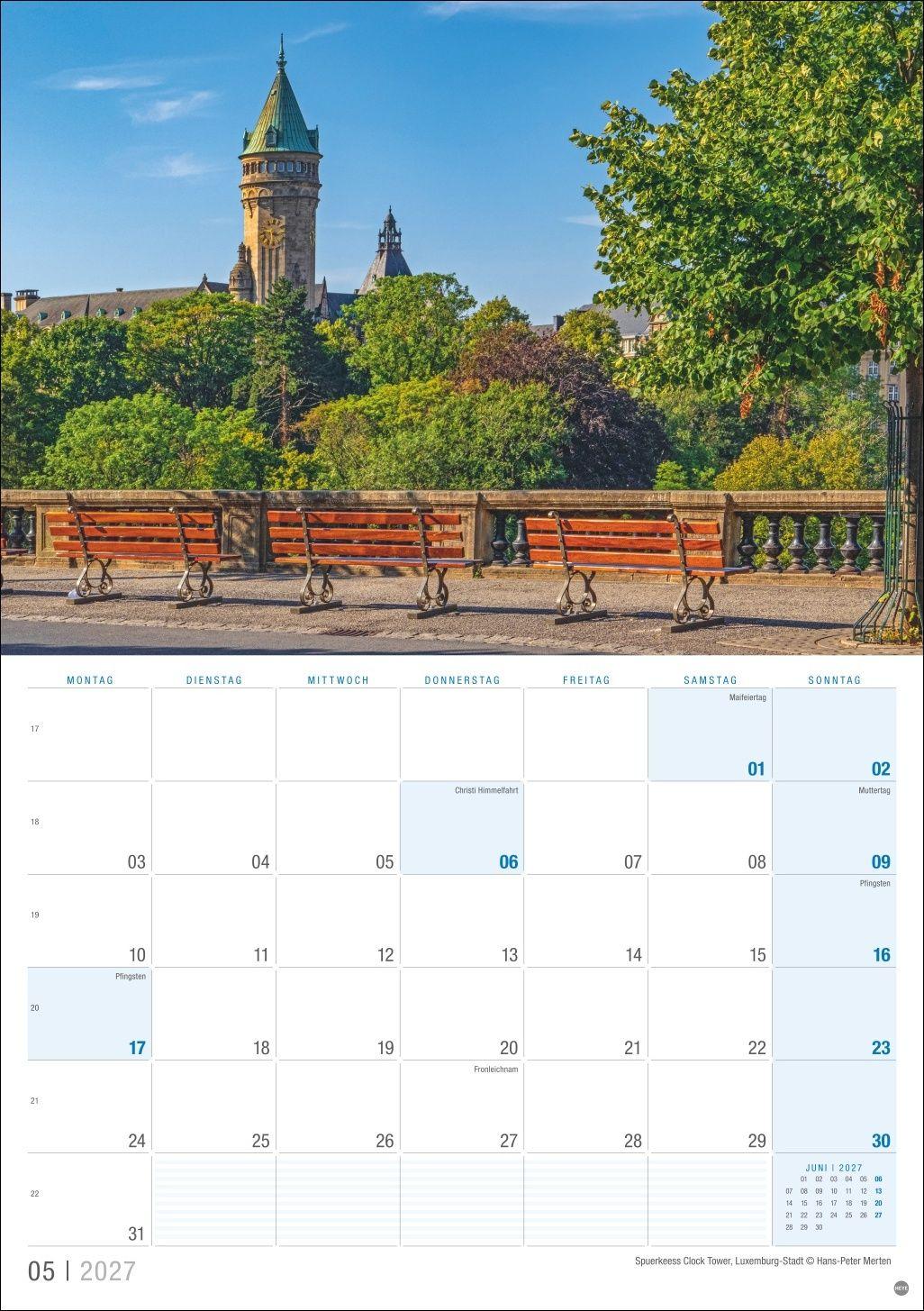 Beispielinhalt (Bild) Luxemburg Planer 2027