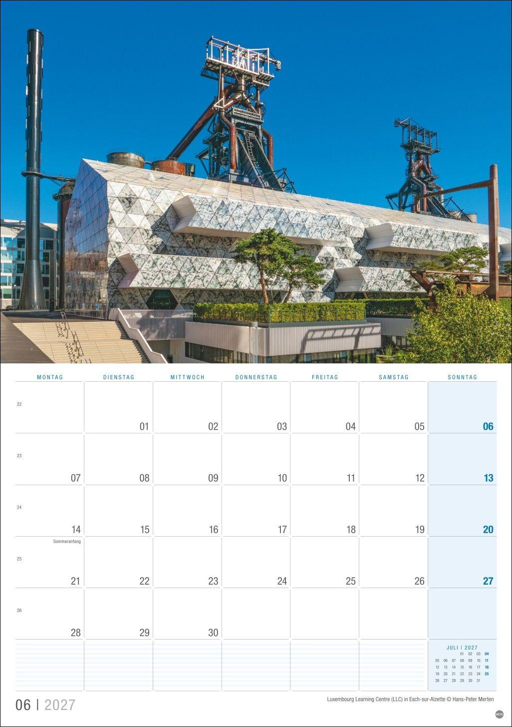 Beispielinhalt (Bild) Luxemburg Planer 2027