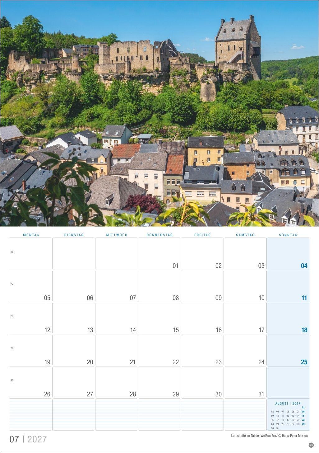 Beispielinhalt (Bild) Luxemburg Planer 2027