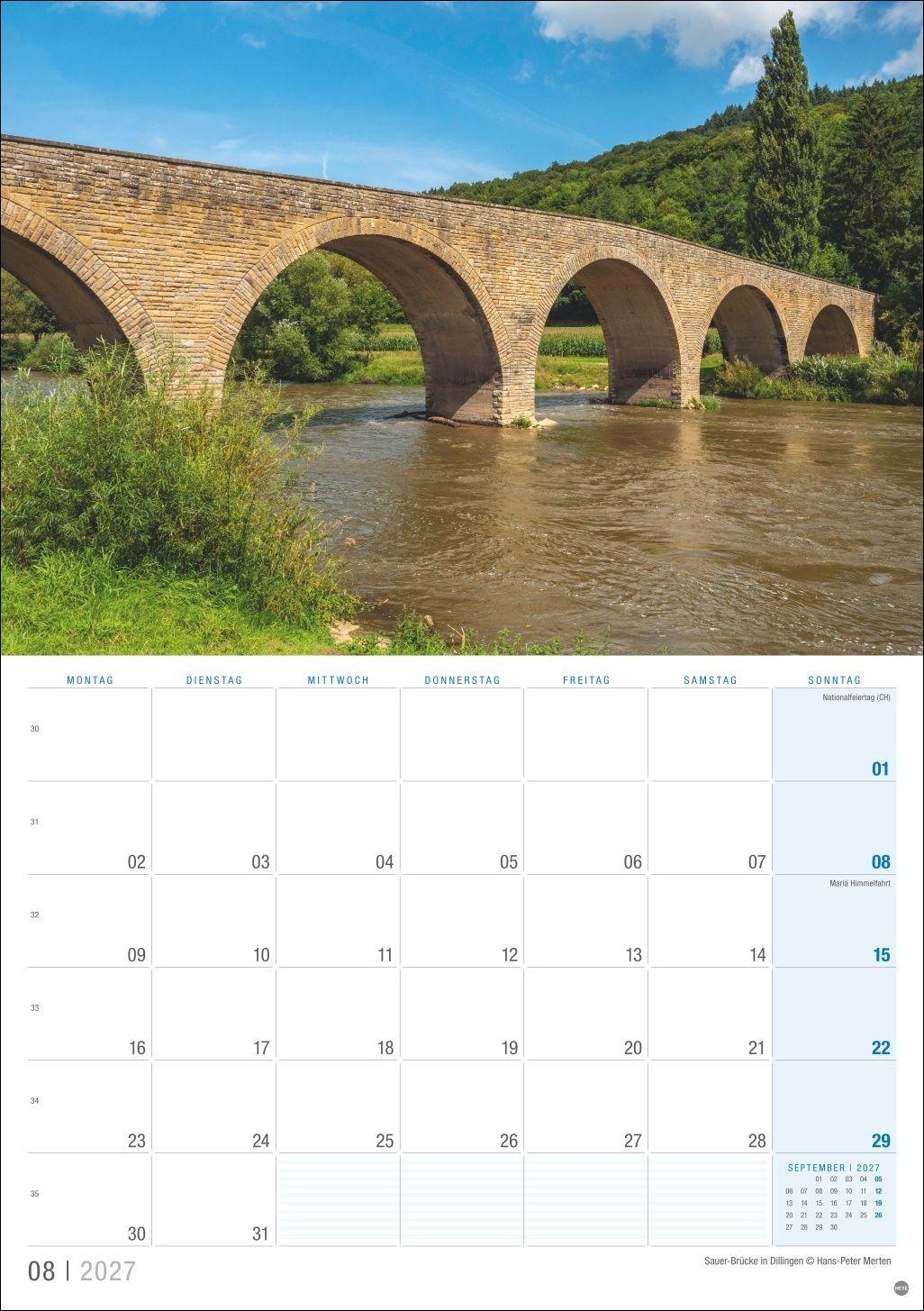 Beispielinhalt (Bild) Luxemburg Planer 2027