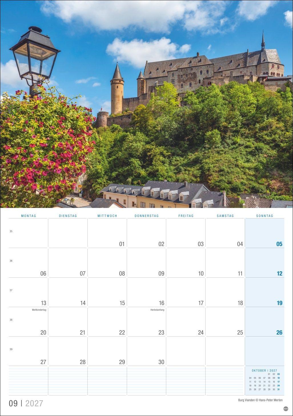 Beispielinhalt (Bild) Luxemburg Planer 2027