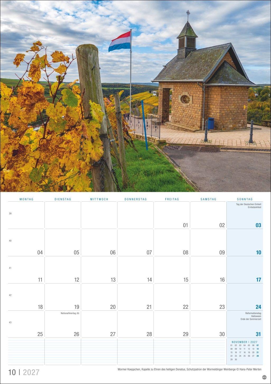 Beispielinhalt (Bild) Luxemburg Planer 2027