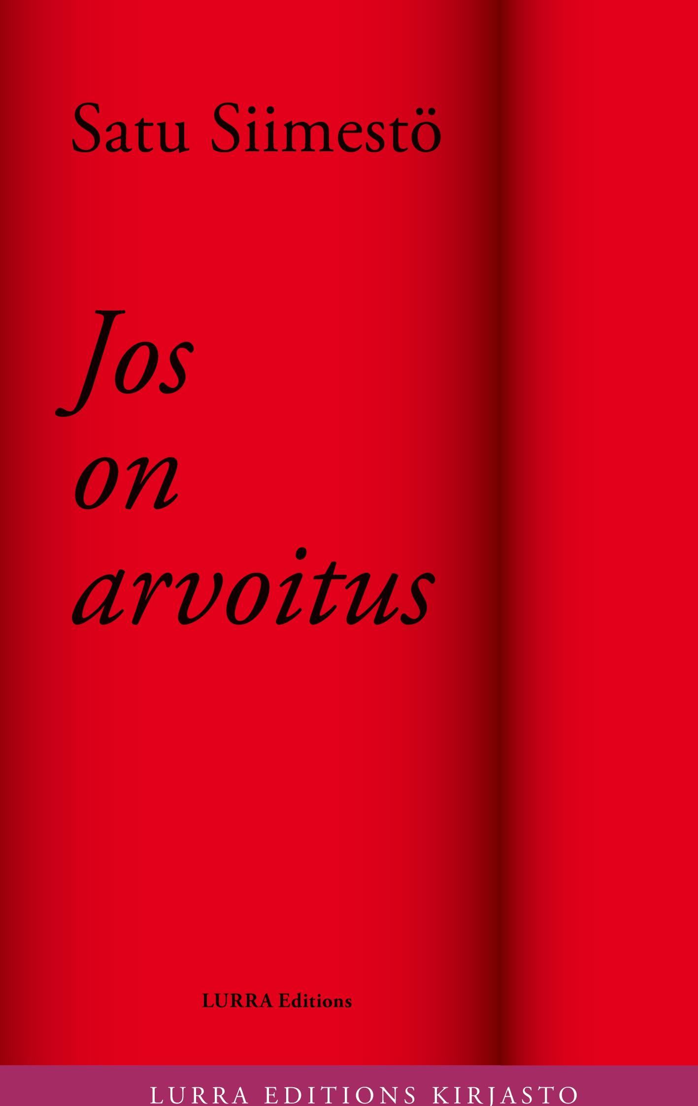Vorderes Coverbild Jos on arvoitus