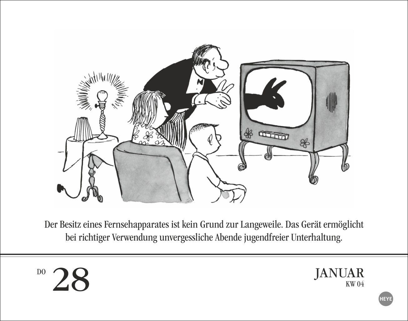 Beispielinhalt (Bild) Loriot Tagesabreißkalender 2027