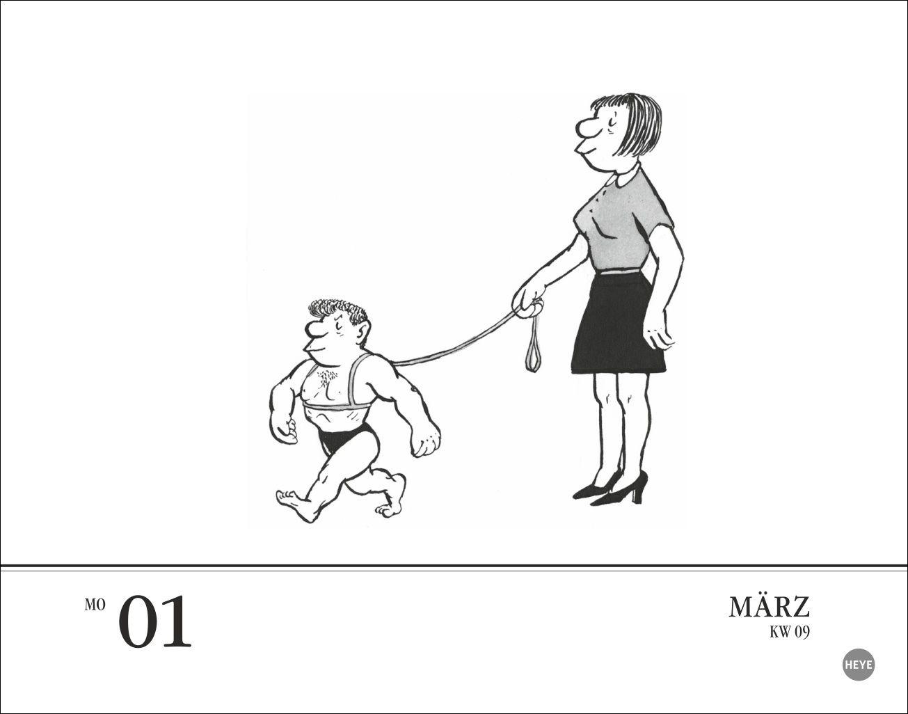 Beispielinhalt (Bild) Loriot Tagesabreißkalender 2027