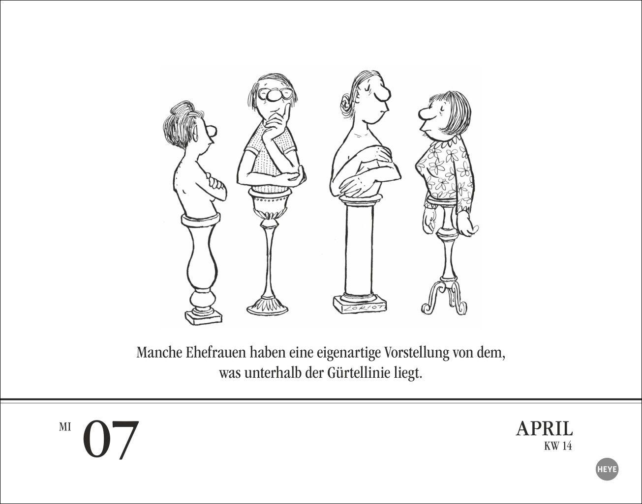 Beispielinhalt (Bild) Loriot Tagesabreißkalender 2027