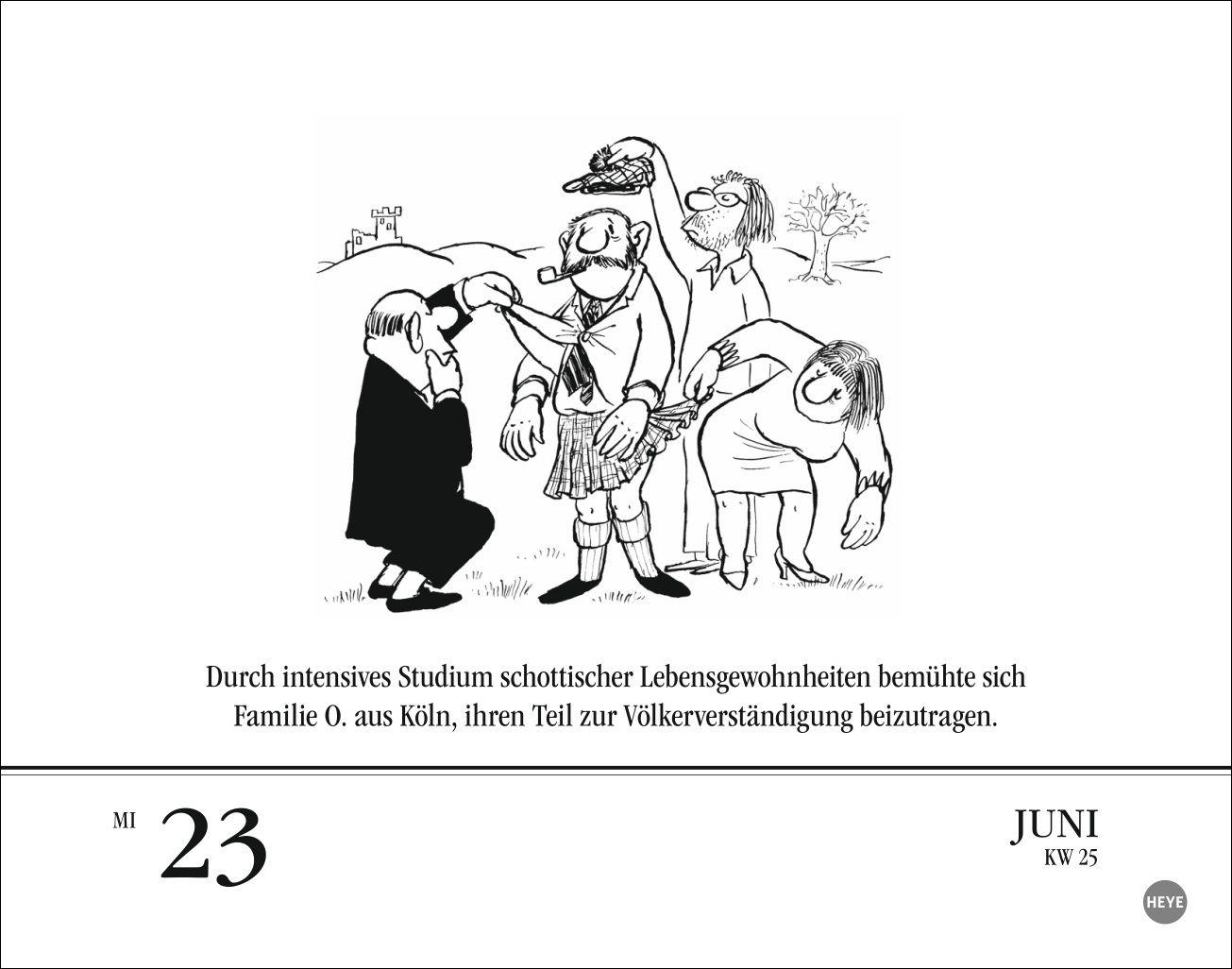 Beispielinhalt (Bild) Loriot Tagesabreißkalender 2027