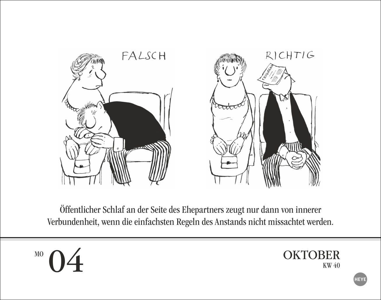 Beispielinhalt (Bild) Loriot Tagesabreißkalender 2027