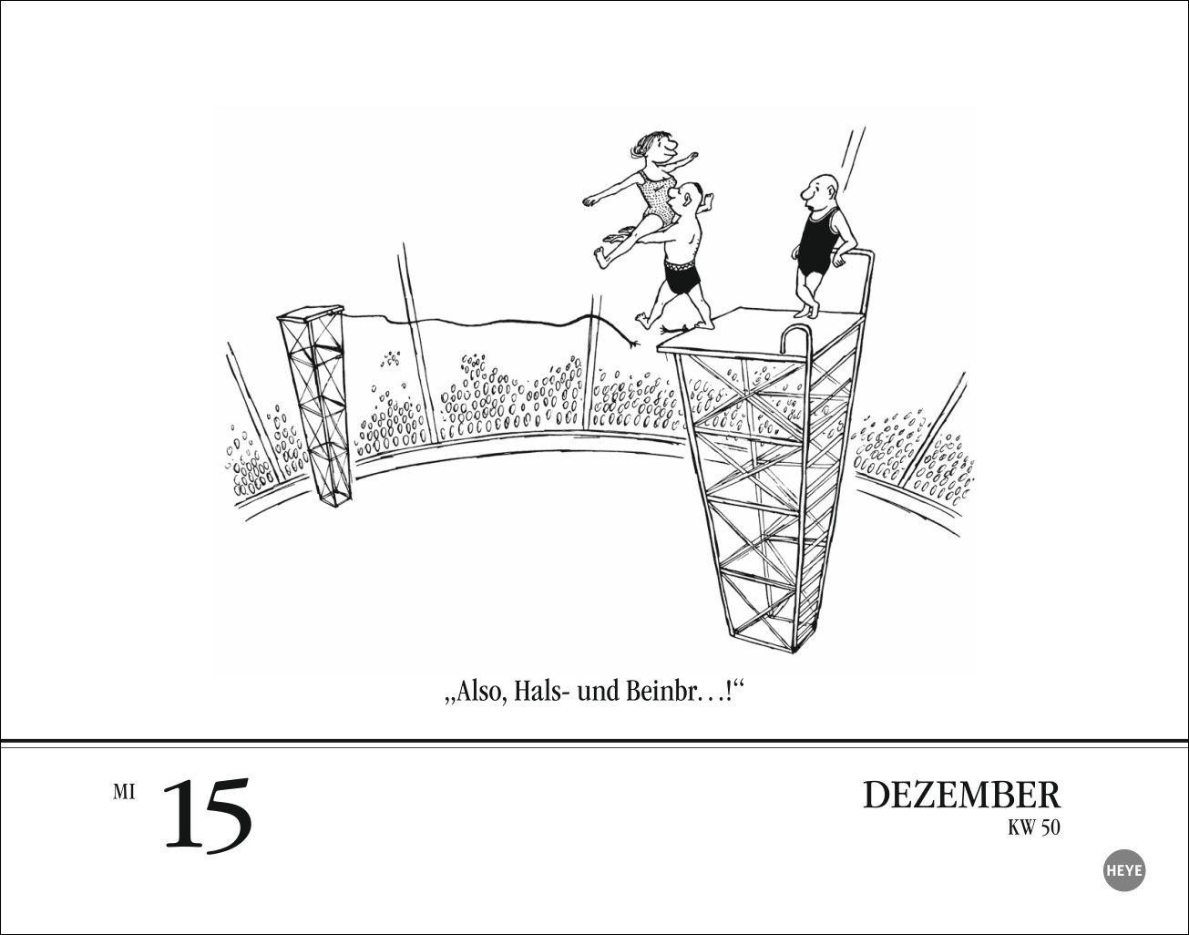 Beispielinhalt (Bild) Loriot Tagesabreißkalender 2027