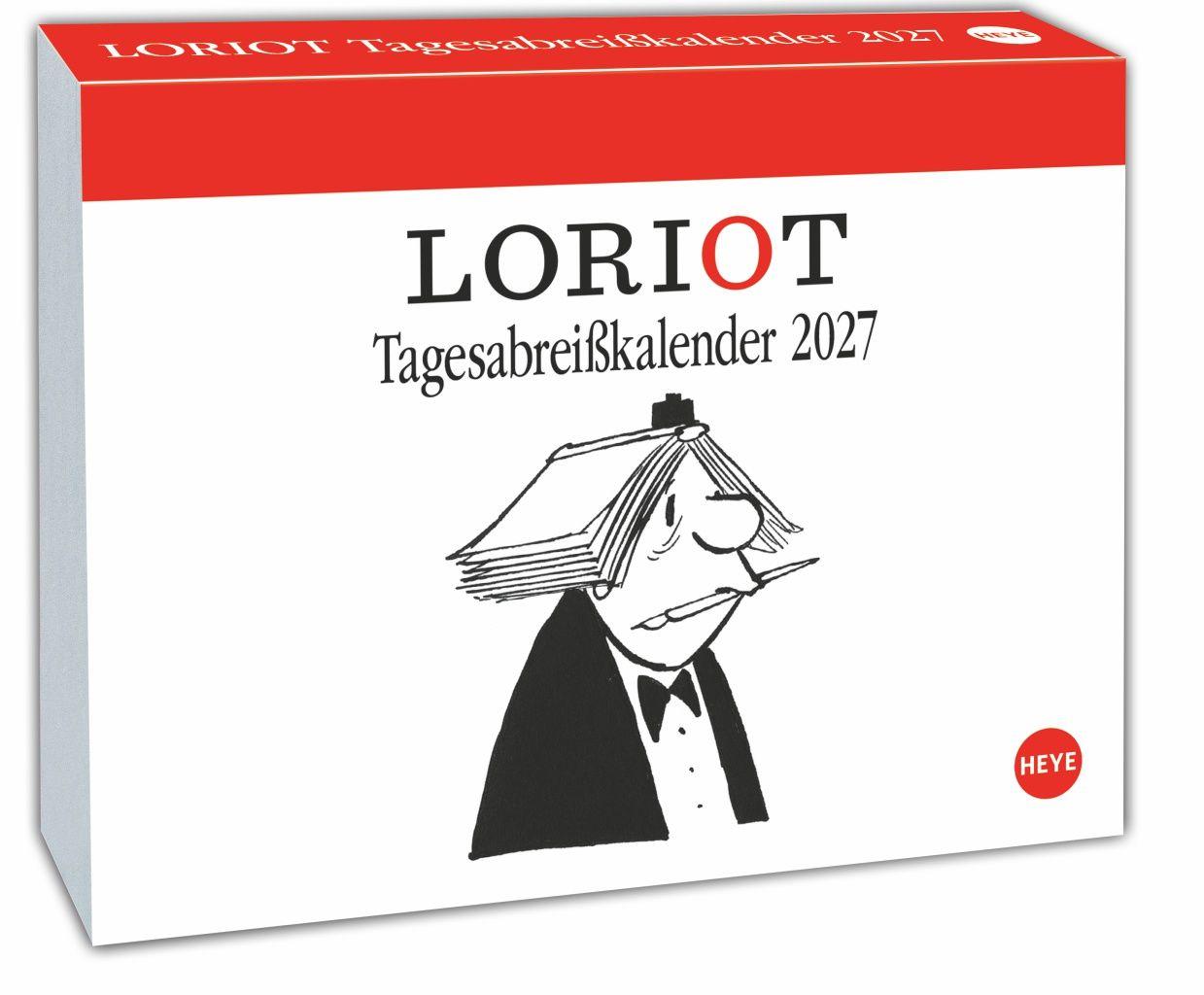 Vorderes Coverbild Loriot Tagesabreißkalender 2027