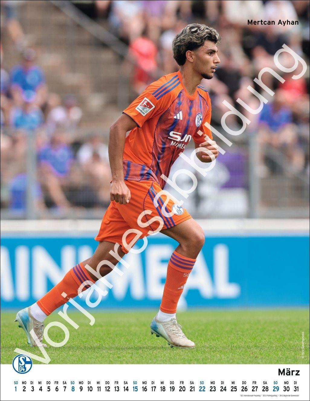 Beispielinhalt (Bild) Schalke 04 Posterkalender 2027