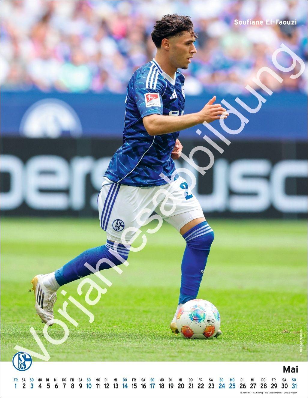 Beispielinhalt (Bild) Schalke 04 Posterkalender 2027