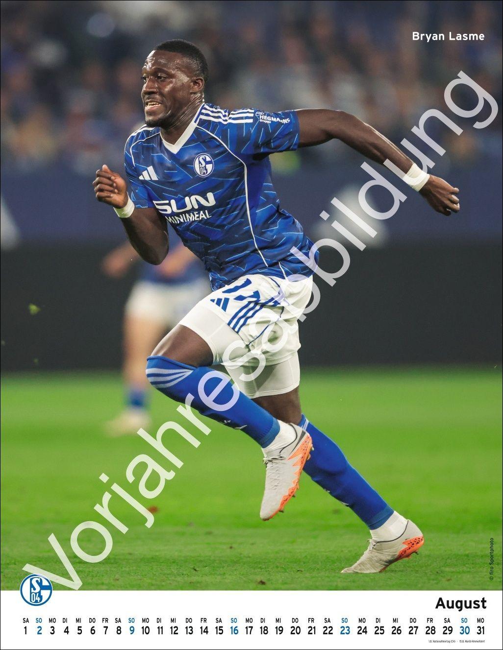 Beispielinhalt (Bild) Schalke 04 Posterkalender 2027