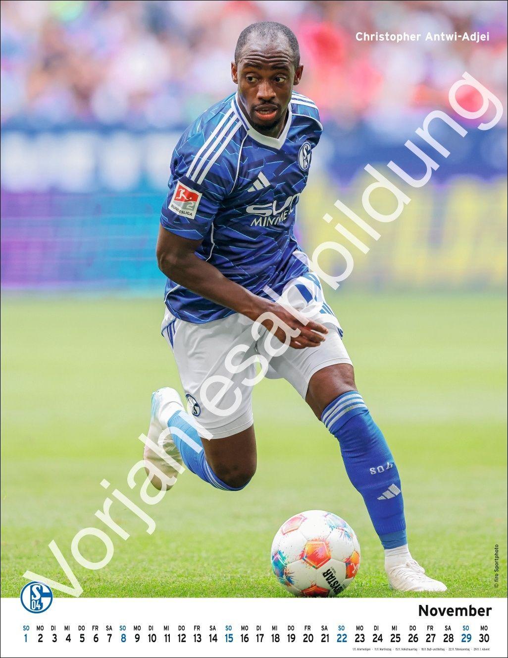 Beispielinhalt (Bild) Schalke 04 Posterkalender 2027