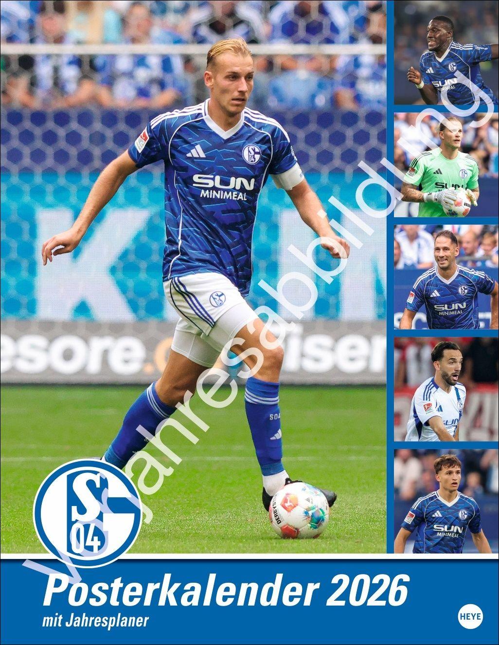 Vorderes Coverbild Schalke 04 Posterkalender 2027