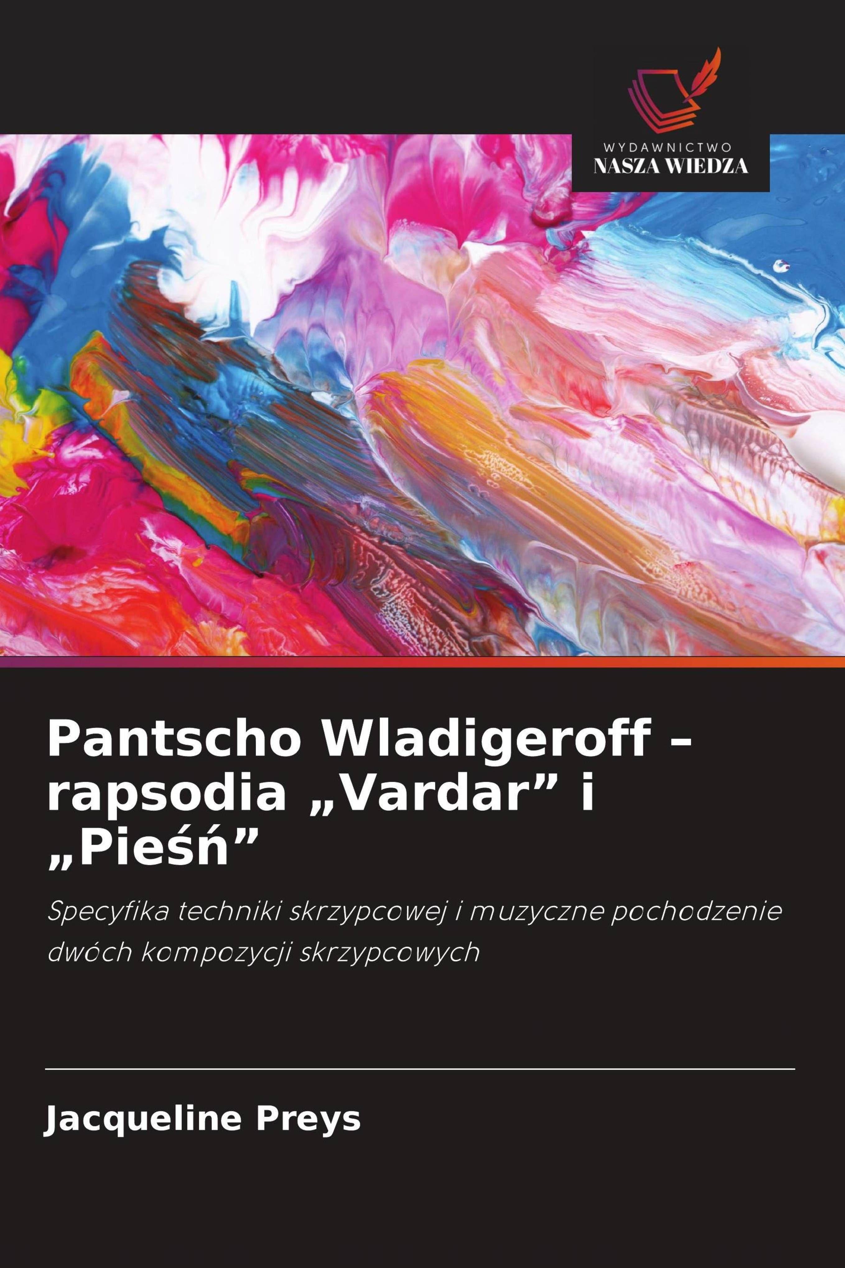 Vorderes Coverbild Pantscho Wladigeroff - rapsodia "Vardar" i "Pie¿¿"