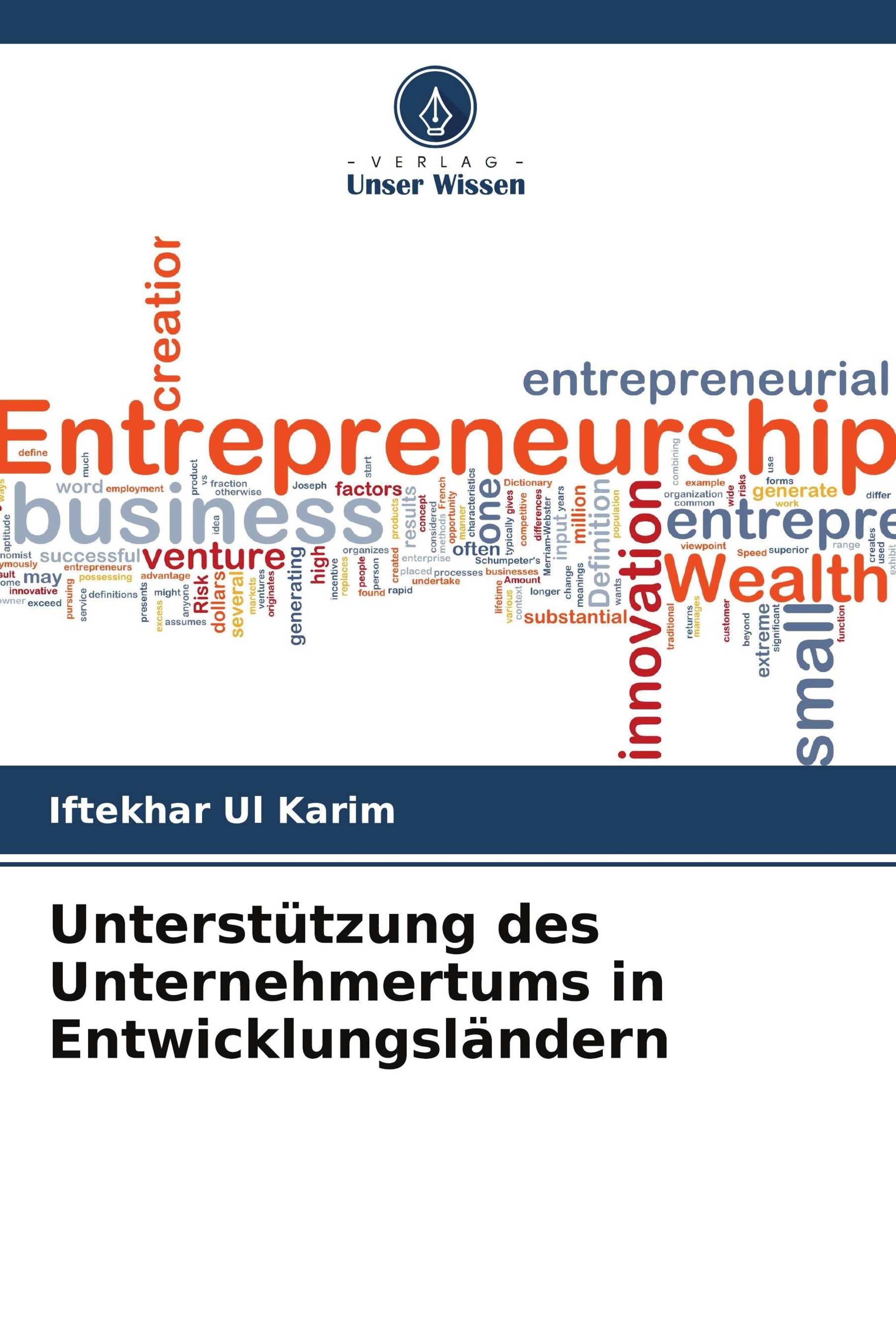 Vorderes Coverbild Unterstützung des Unternehmertums in Entwicklungsländern