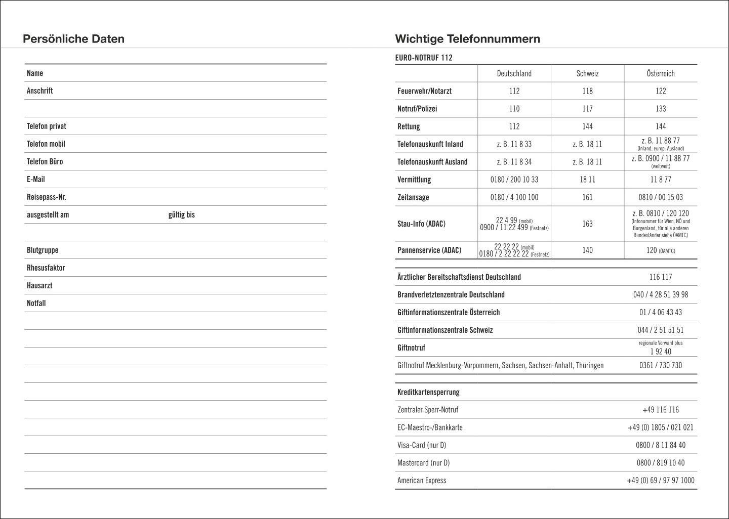 Beispielinhalt (Bild) Terminer A6, Leinen sand 2027
