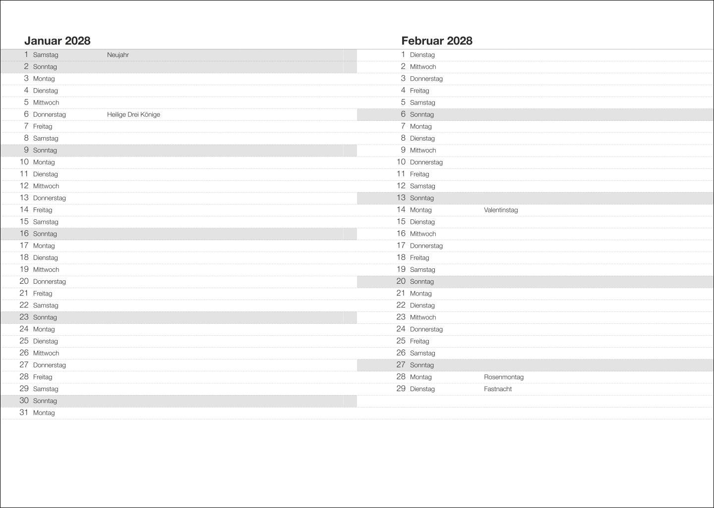 Beispielinhalt (Bild) Terminer A6, Leinen sand 2027
