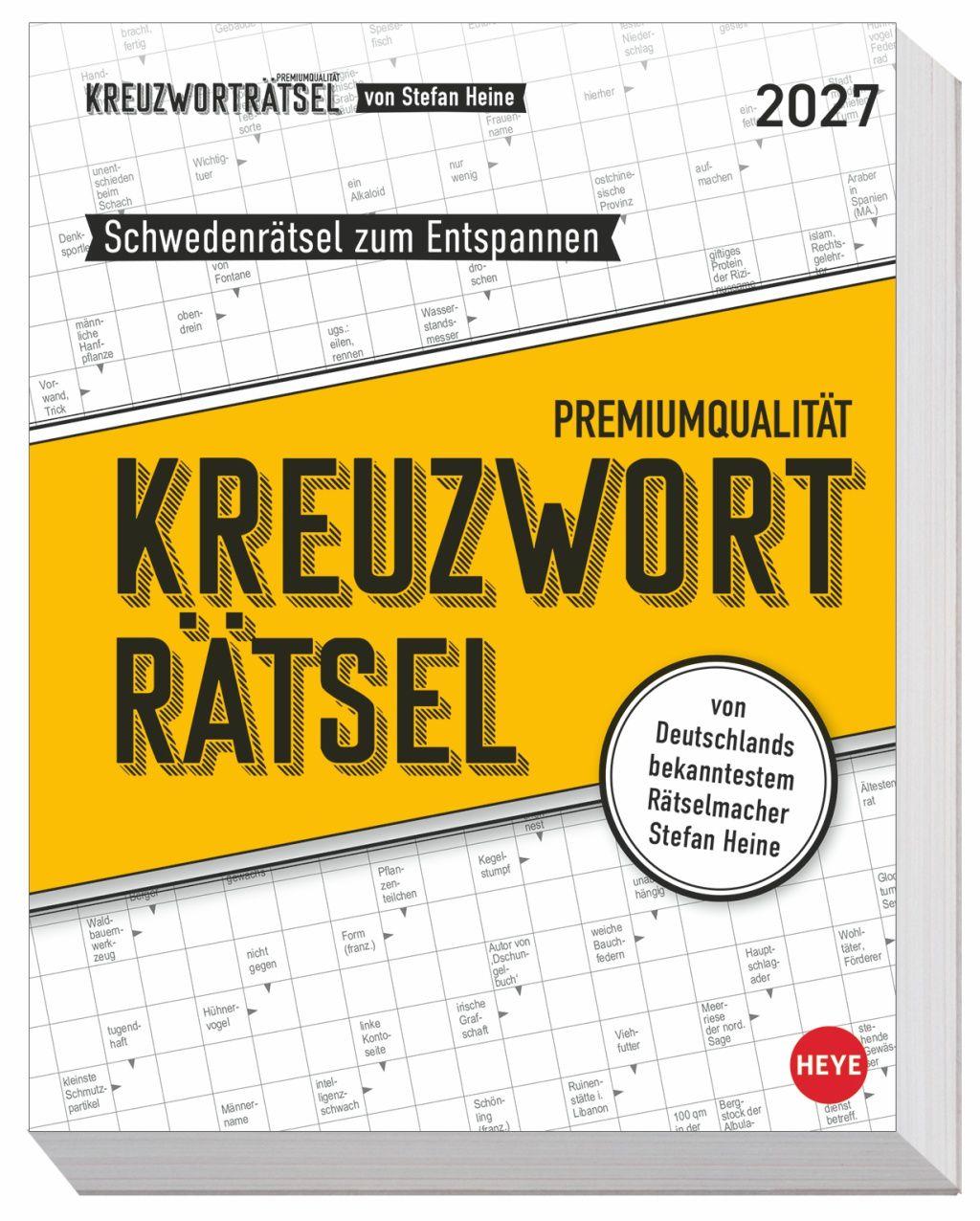 Vorderes Coverbild Stefan Heine Kreuzworträtsel Tagesabreißkalender 2027