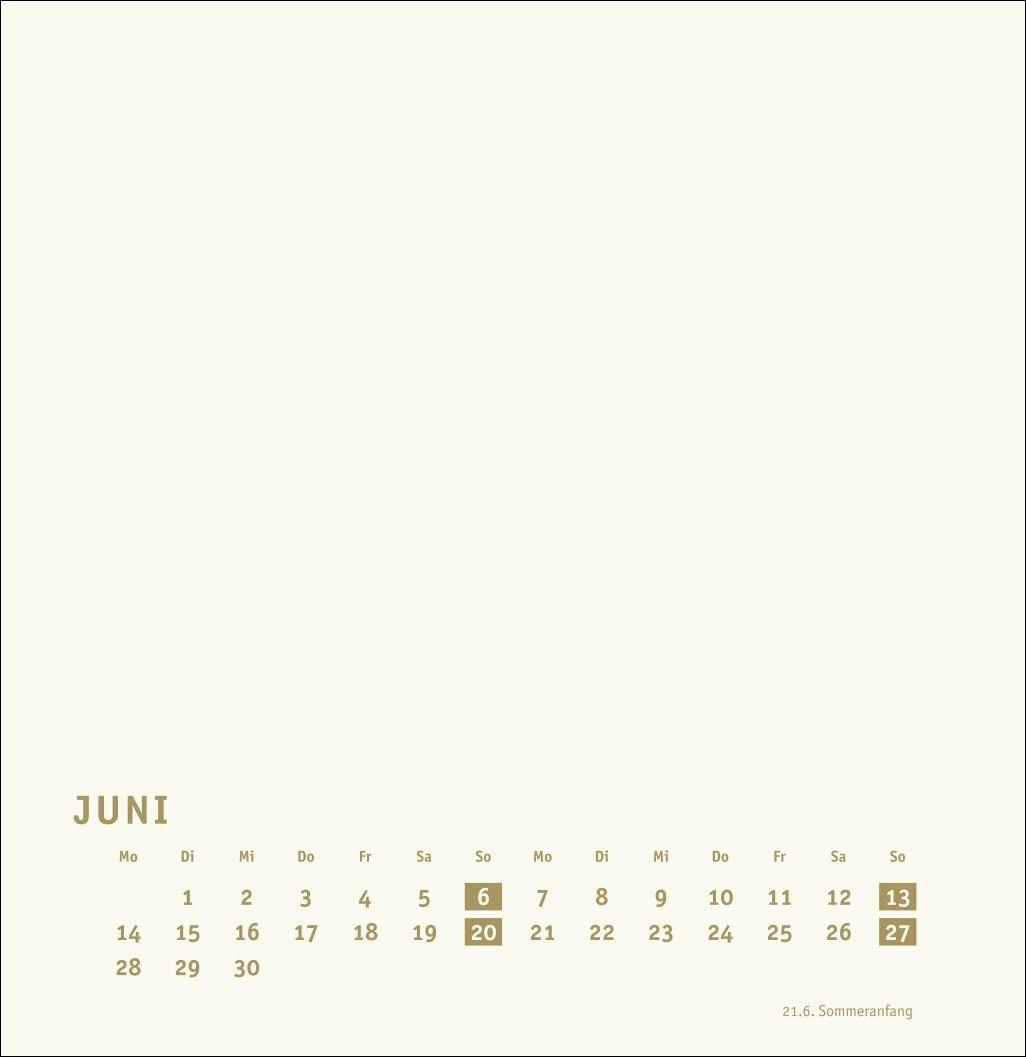 Beispielinhalt (Bild) Premium-Bastelkalender gold groß 2027